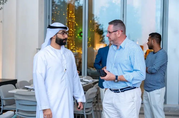 Best Solution team at a client event